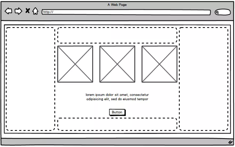 Ví dụ khoảng trắng trong bố cục web